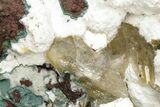 Gemmy Heulandite Crystals on Mordenite - Maharashtra, India #195618-1